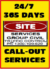 24/7 365 days site services group civil traffic control